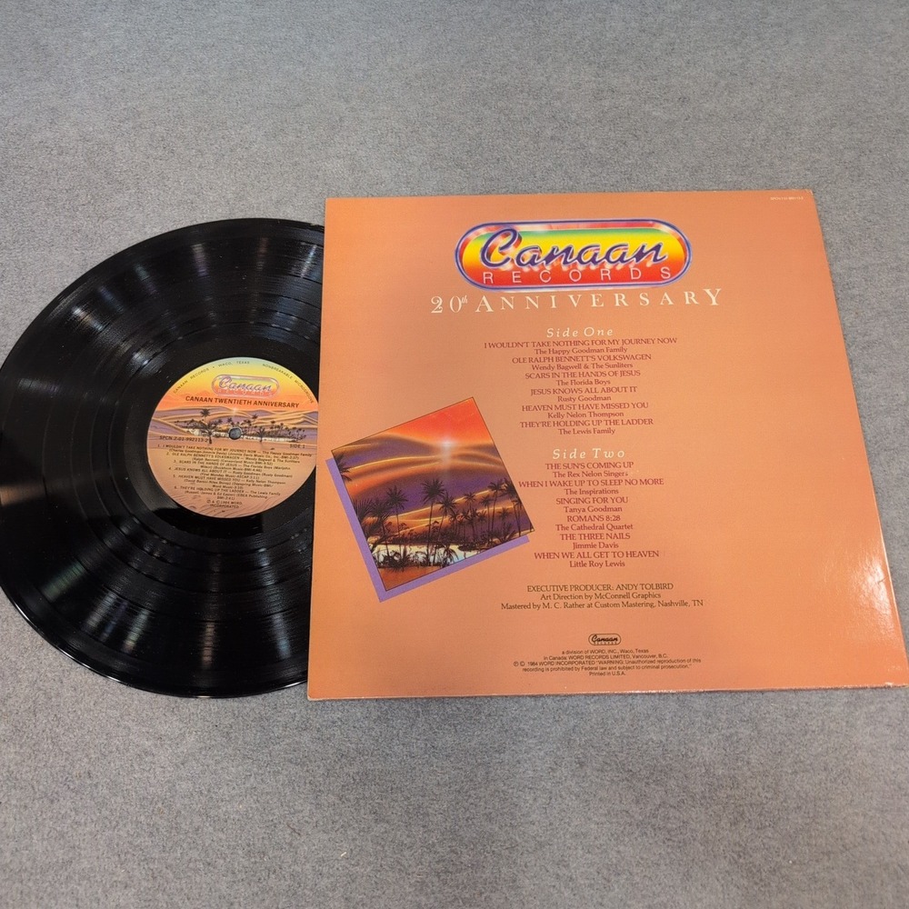 Canaan Records 20th Anniversary Various Artists Gospel Vinyl LP - Picture 2 of 2